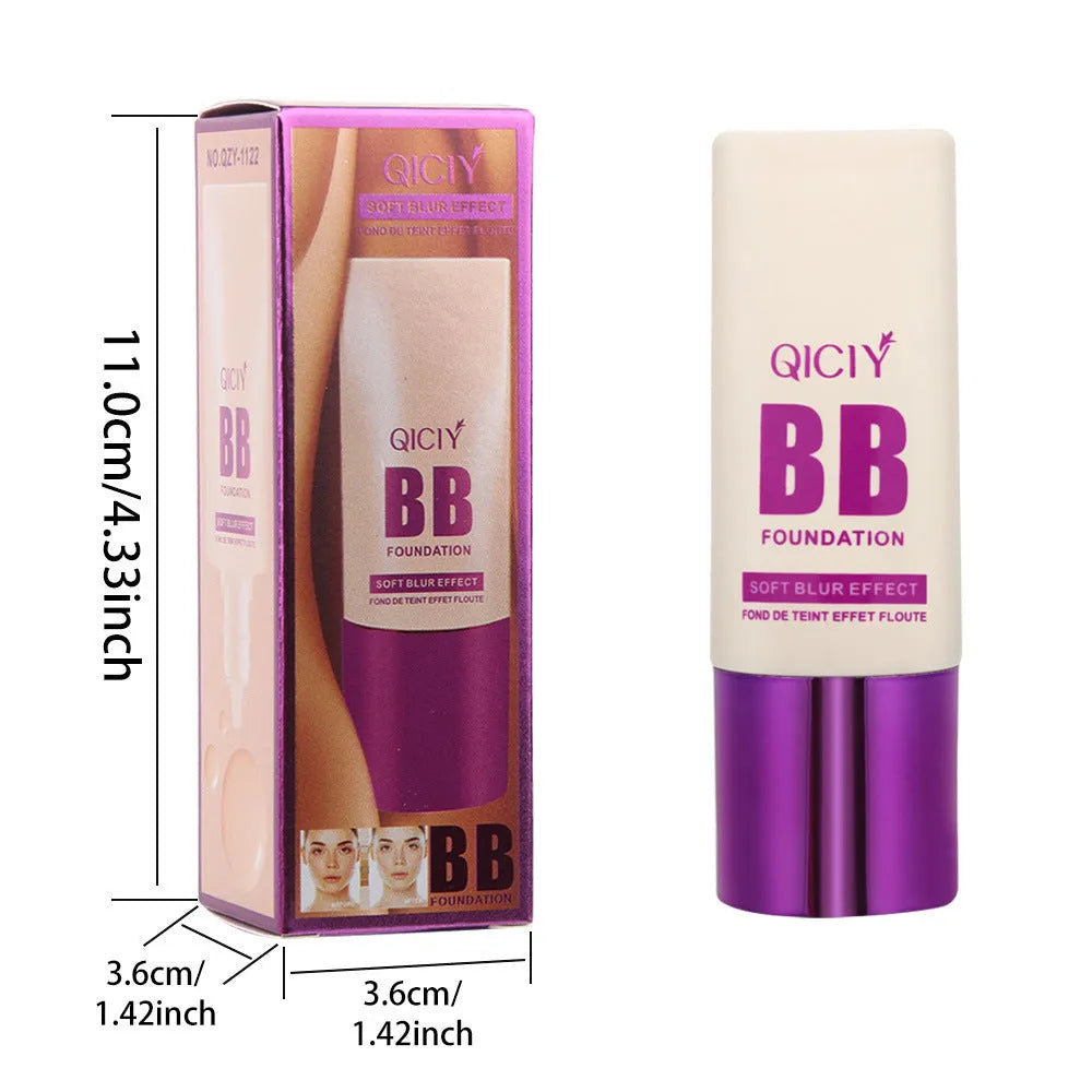 Feeding bottle liquid foundation concealer BB cream in 10 colour shades for brightening skin tone