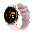 1.28-inch blood pressure health smart watch with heart rate monitor, black face, glass screen, side button