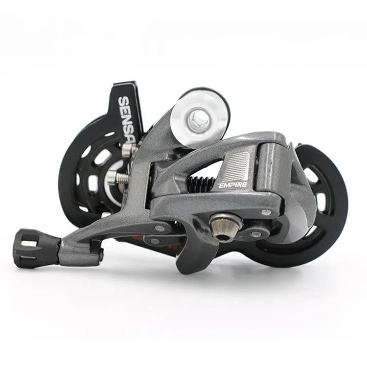 Aluminium road bike transmission kit with shifter and short leg rear derailleur