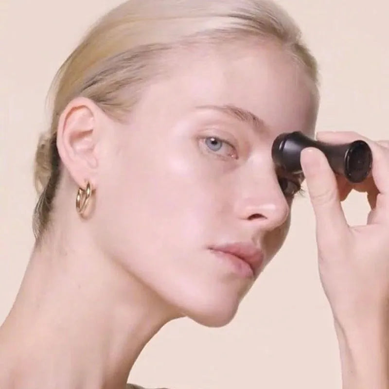 Portable volcanic stone oil control roller in black, green, pink or white for facial skincare