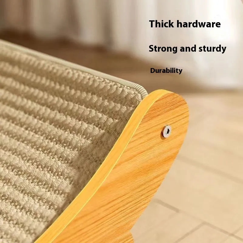 Sisal cat scratch board with natural fibre surface in pastoral style