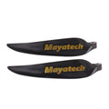 Black folding paddle with quick disassembly mechanism measuring 12x6.5 cm