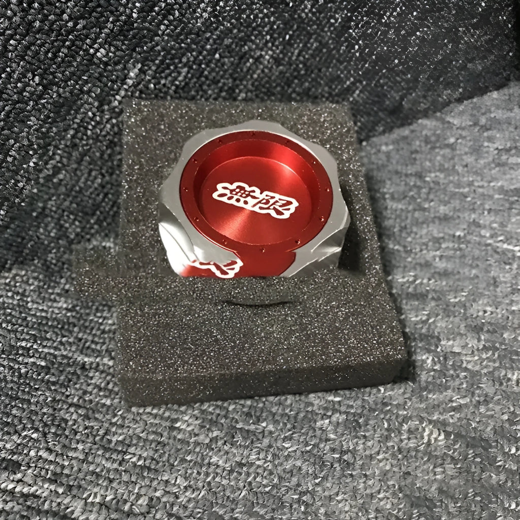 Aluminium alloy oil filler cap for Honda vehicles in six colour options.