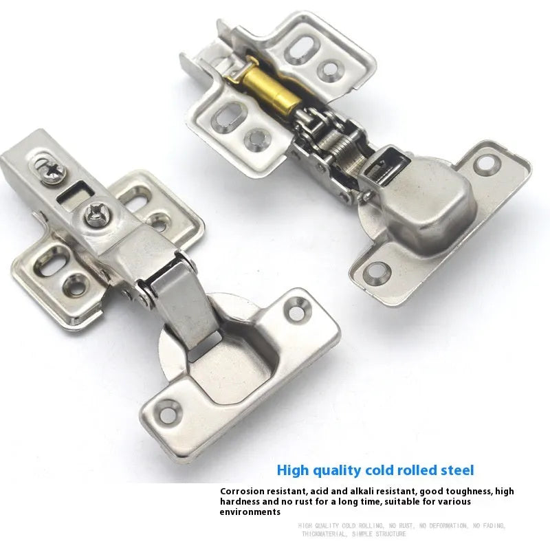 Cold rolled steel hydraulic damping hinge with nickel plating for cabinets and wardrobes