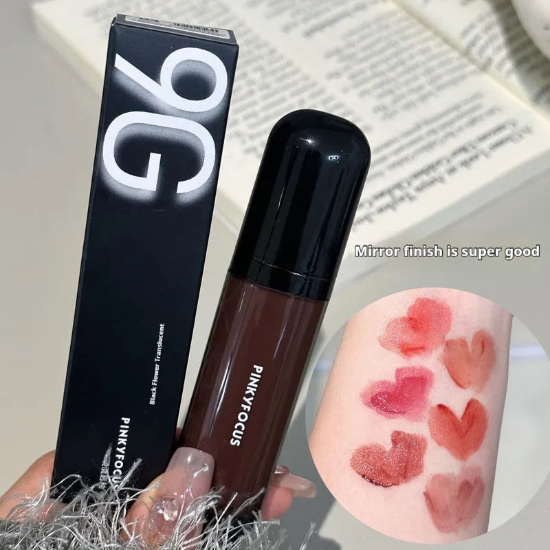 Mirror Lip Lacquer in six matte colours including Black Tomato and Black Sweet Potato.