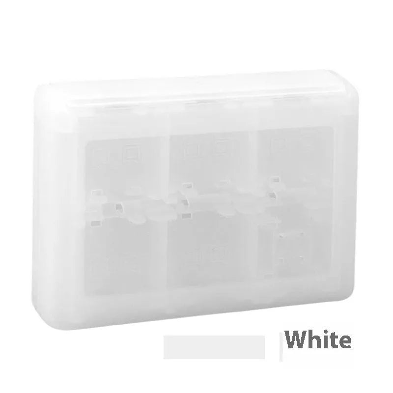 PP plastic 24-slot game card storage box for NDS and 3DS in black with 24 cartridge slots visible