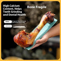 High-calcium roasted ox bone flavour puppy molar rod chew in large, medium, and small sizes.