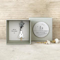 Guardian angel resin figurine in box with modern simplicity cartoon design
