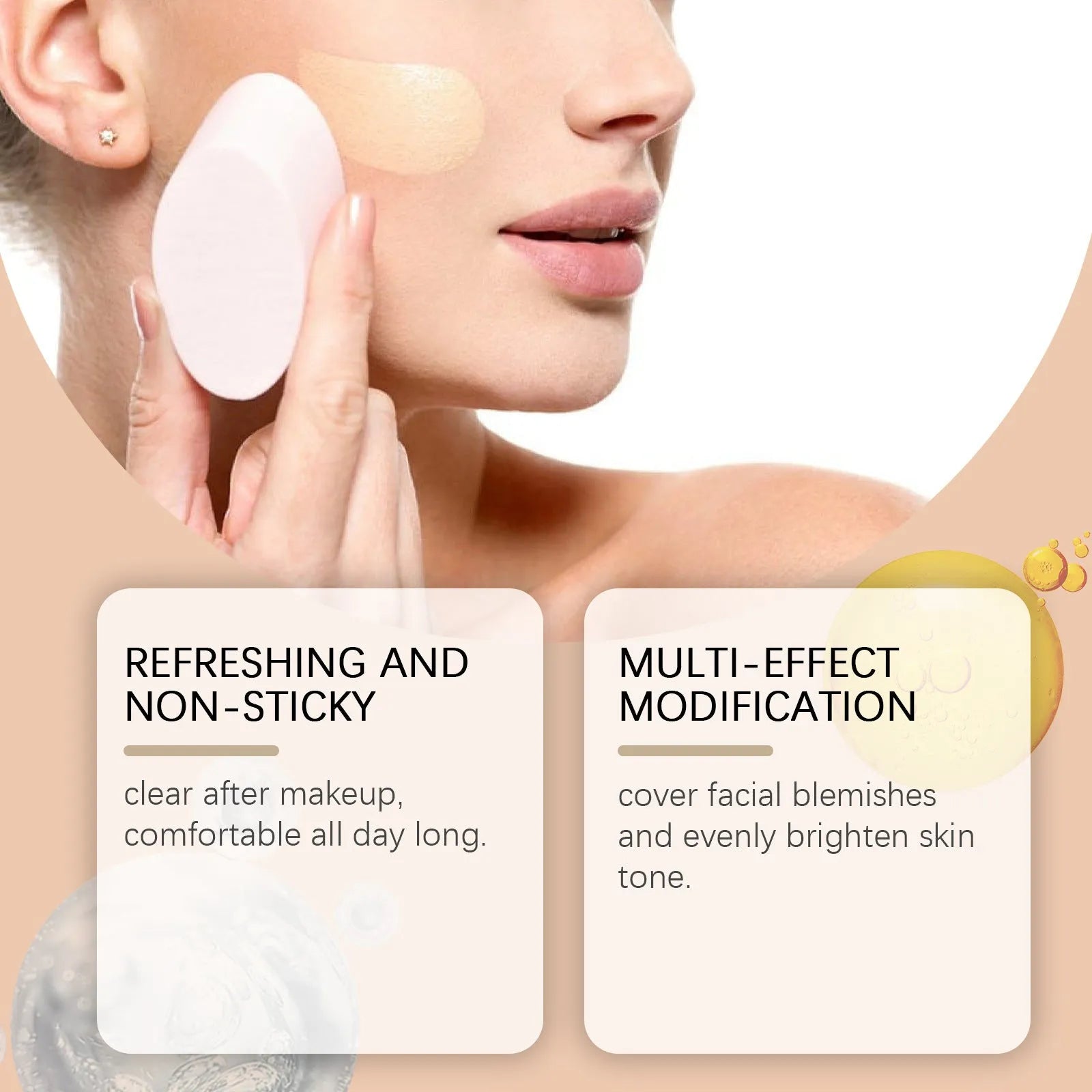 Medium skin moisturising liquid foundation concealer 3.5ml with natural lasting finish