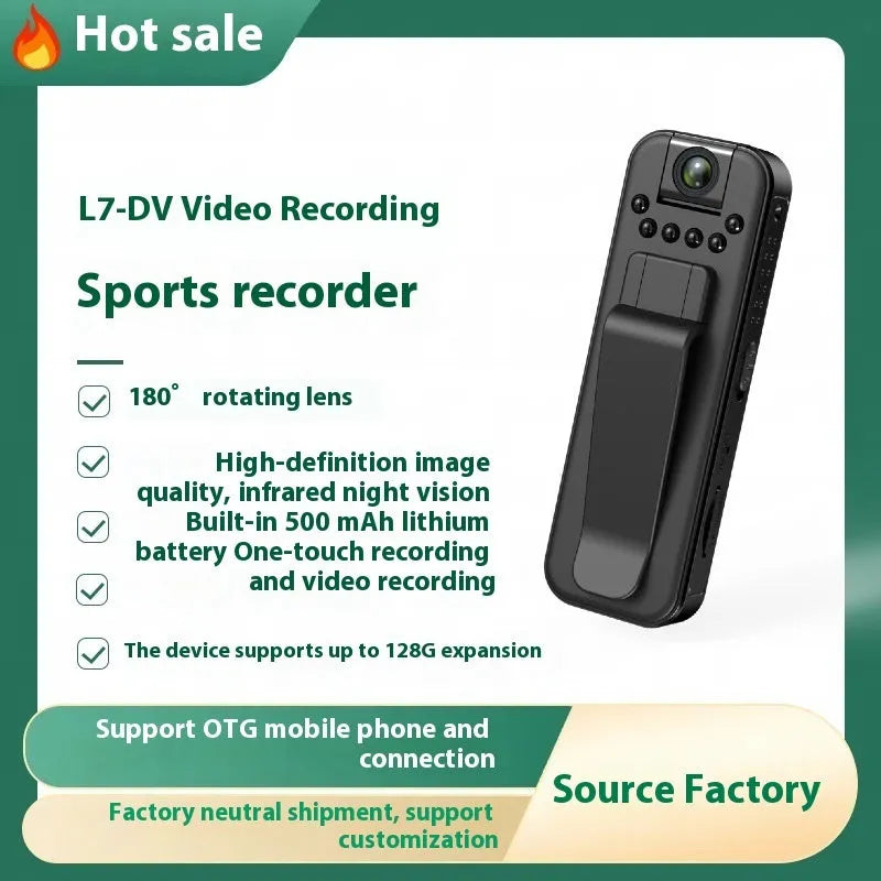 L7 home security camera with wifi connectivity and infrared night vision capability