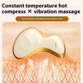 Golden yellow electric scrapping plate with USB charging port for skin meridian massage