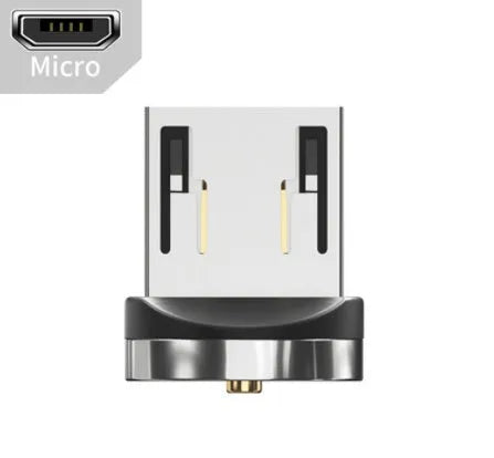 Essager 360-degree rotating magnetic USB charging cable with blue LED indicator and aluminium alloy shell