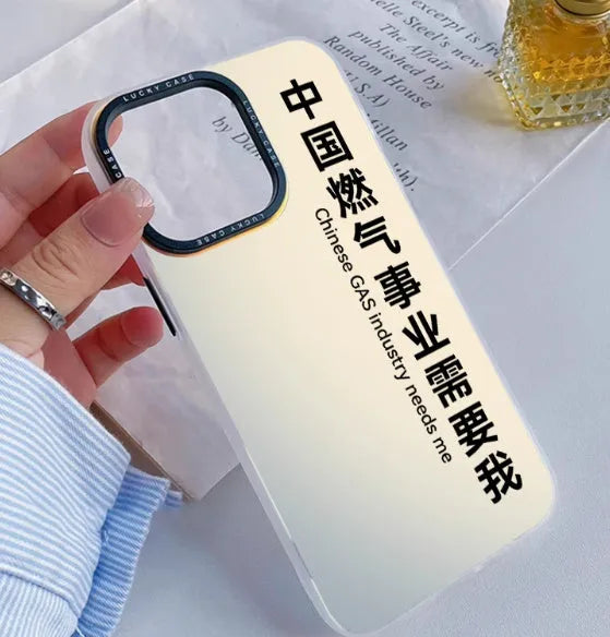Custom acrylic couple phone case with silicone bumper and transparent glass back for iPhone models 11 to 16 series
