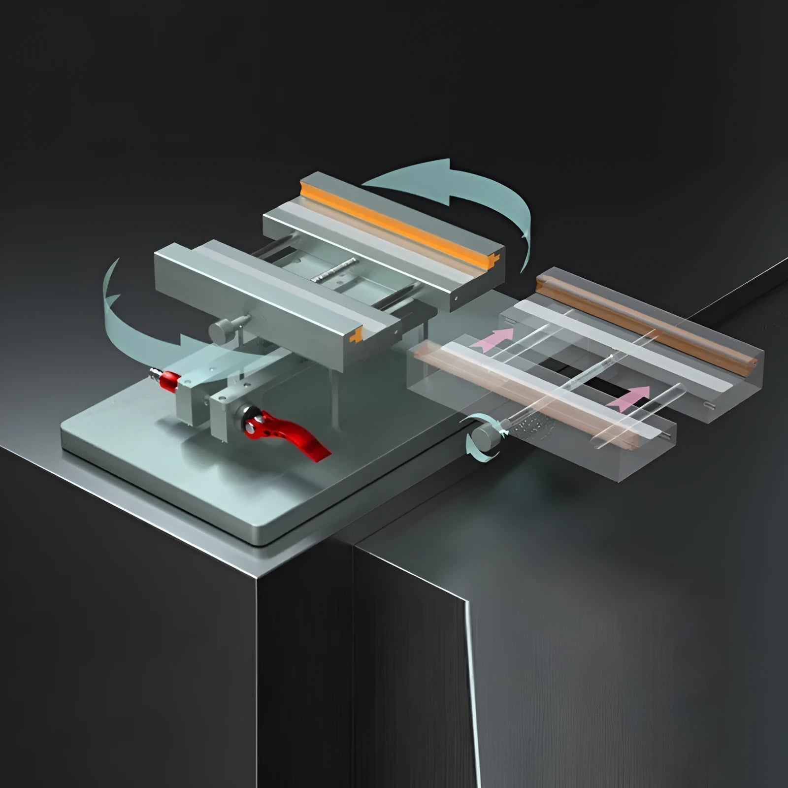 Mobile phone repair fixture with 360-degree rotation and silicone grips for phone disassembly