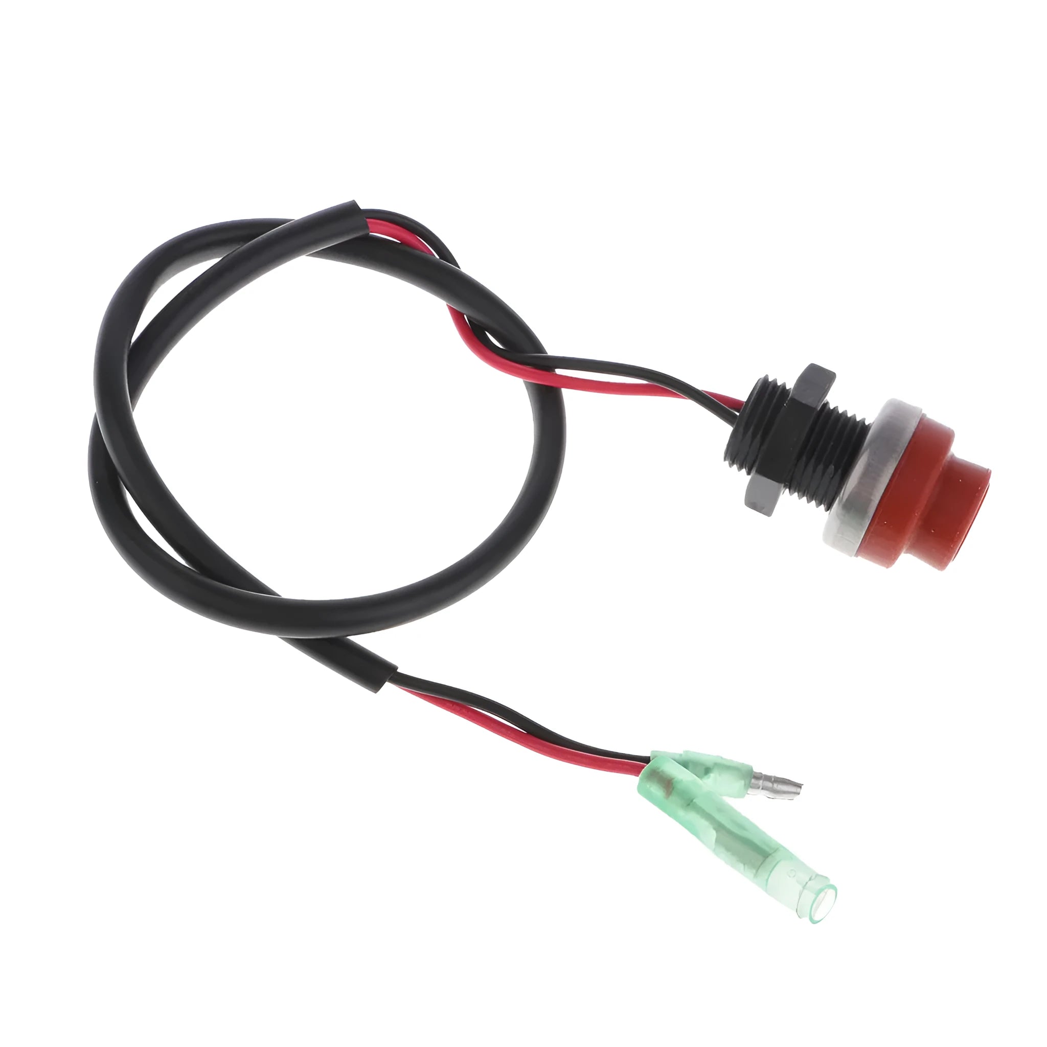YAMAHA outboard motor engine kill switch with plastic housing and coiled safety lanyard
