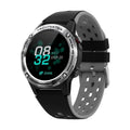 GPS smart watch with square touchscreen and silicone strap in multiple colour options