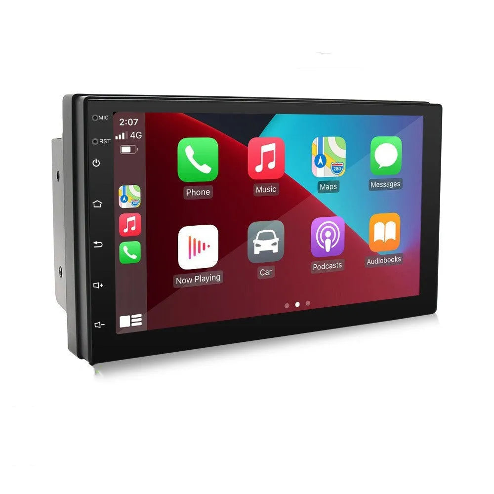 Black universal 7-inch CarPlay MP5 GPS navigation stereo for 12V manual transmission vehicles