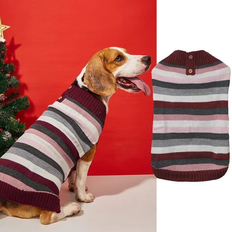 Grey dog sweater with horizontal zipper and contrast colour pocket on small breed dog