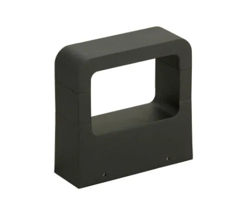 Aluminium outdoor wall lamp with warm white light for use at courtyard gate or exterior corridor, IP65 rated