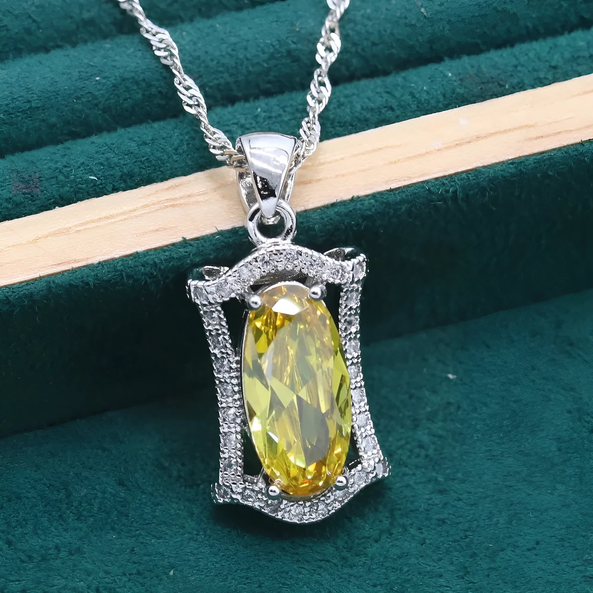 Women's anti-allergy zircon jewellery set with snake bone chain necklace, earrings, ring, and bracelet in yellow gold tone.