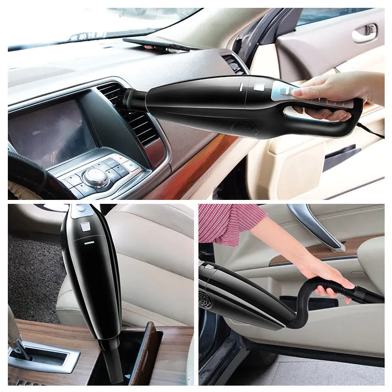 PoHigh Hypa car vacuum cleaner with cigarette lighter plug in black or orange colours