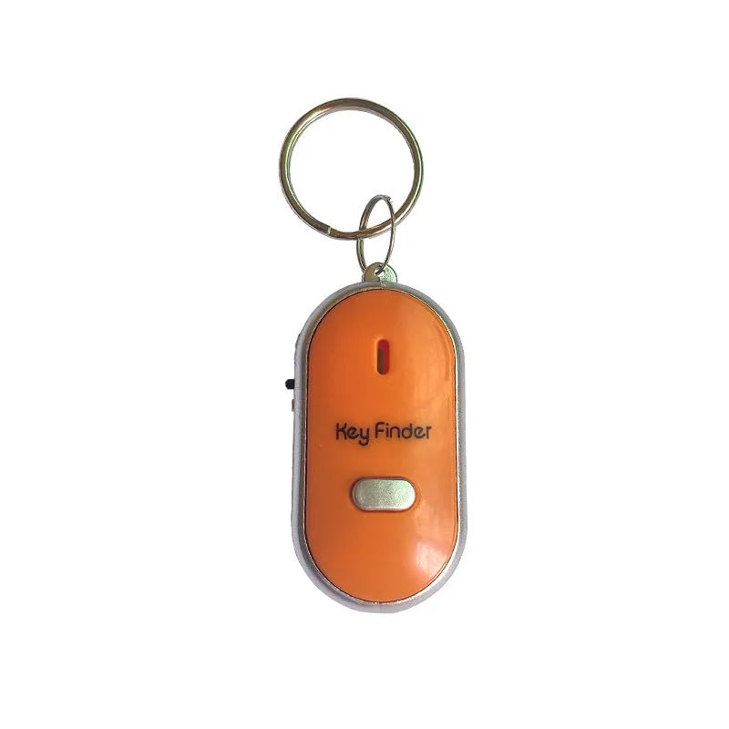 Oval-shaped acrylic key finder pendant in multiple colours with voice control for locating lost items.