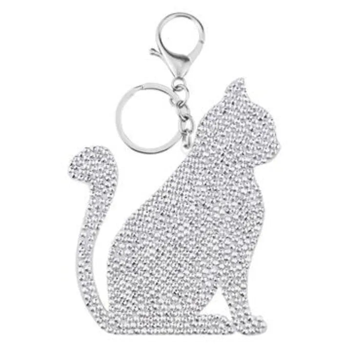 Animal diamond painting keychain kit with Ladybird design and colourful resin rhinestones