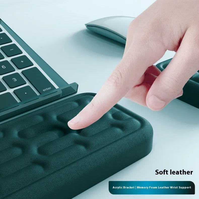 Double sided memory foam keyboard and mouse pad wrist rest set in various colours