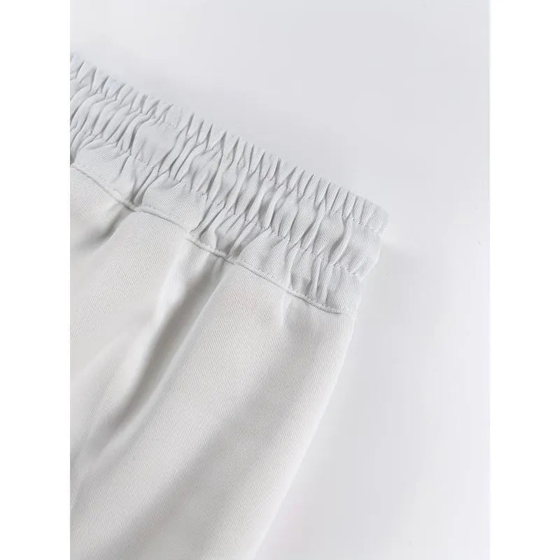 Men's loose corduroy linen fire retardant trousers in mixed colour for uniform and sports wear