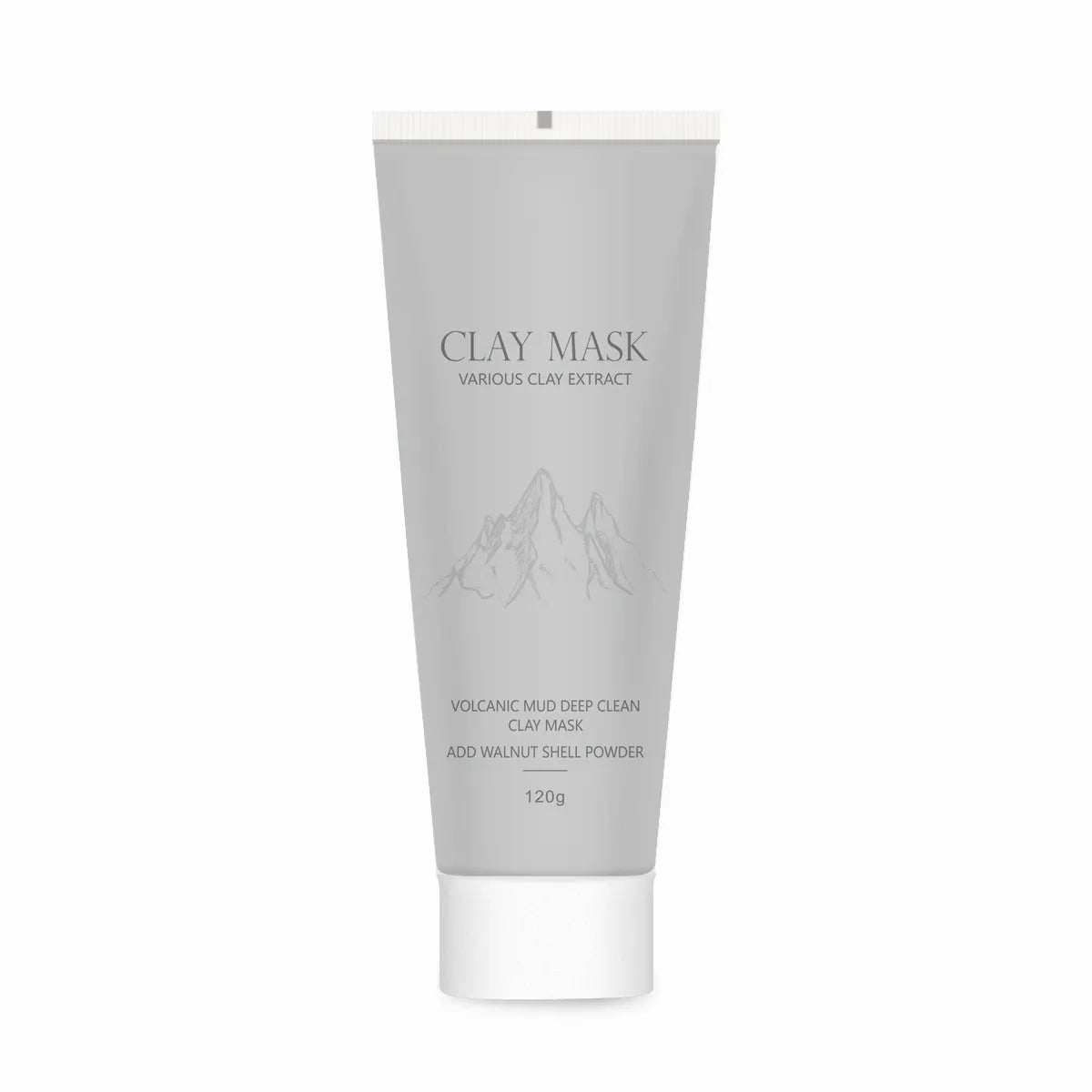 Volcanic mud mask deep cleaning facial mask with brush 120ml export