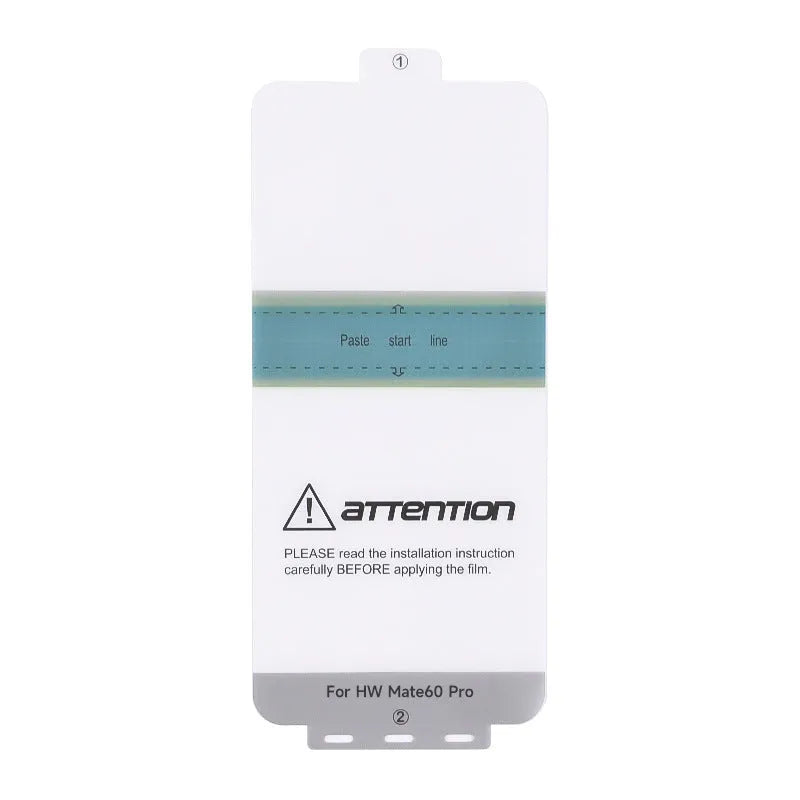 TPU screen protector and application tool for Huawei Mate60 and Mate60Pro phones.