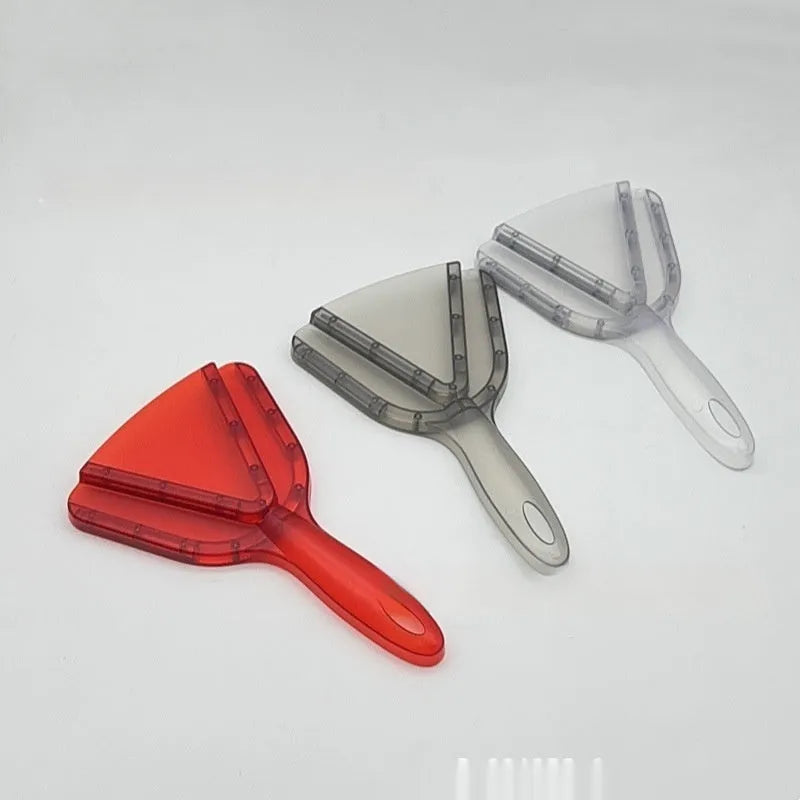 Red transparent grey ABS plastic telescopic bottle opener with non-slip handle.
