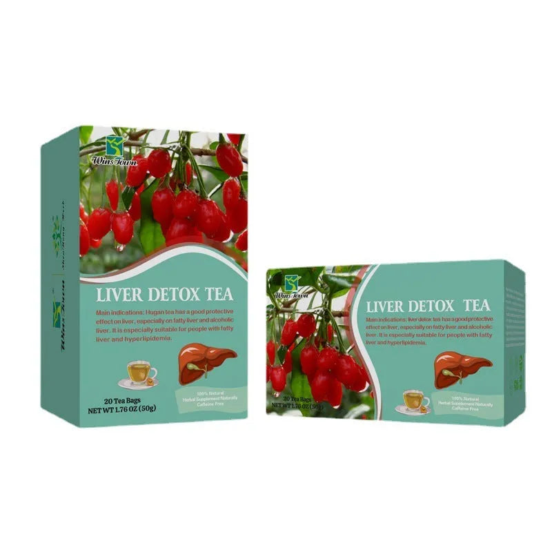 Herbal substitutional tea box showing 50g medicine-food homology blend with traditional Chinese herbal ingredients