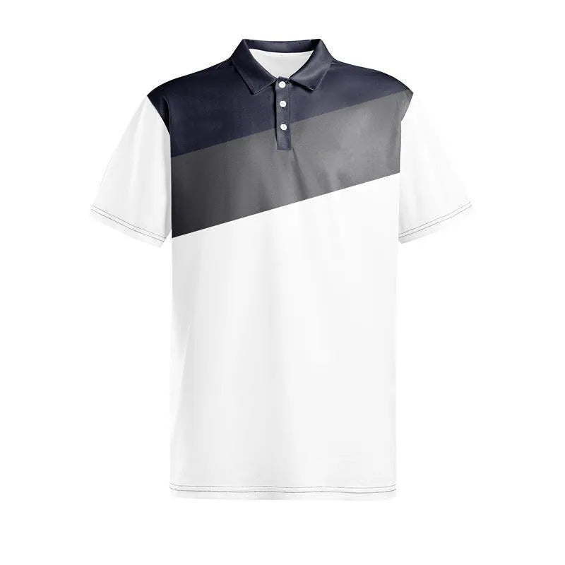 Men's loose fit short sleeve t-shirt with 3D digital print in colour LM-PL047