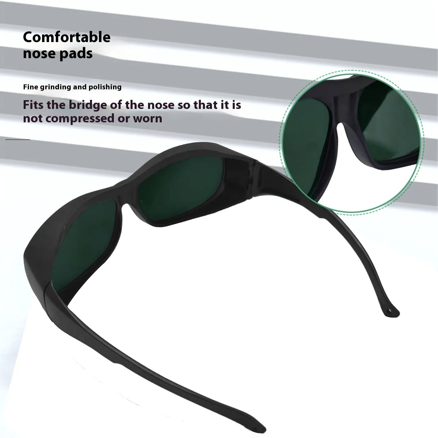 Photon skin rejuvenation and laser welding safety goggles with protective case.