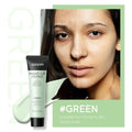 30g tube of colour-correcting moisturising face primer in green, pink, and purple shades.