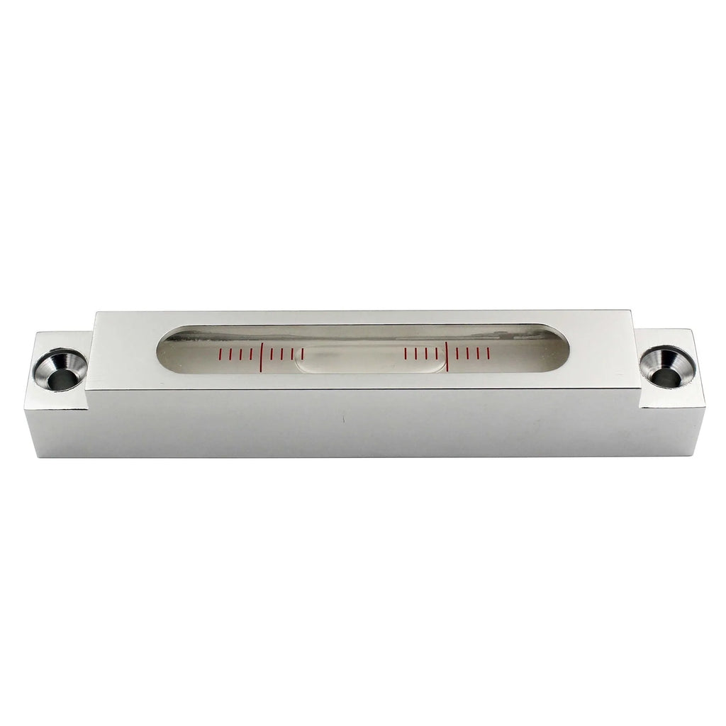 Metal and glass precision mini spirit level measuring 132mm, for machine tool and decoration alignment.