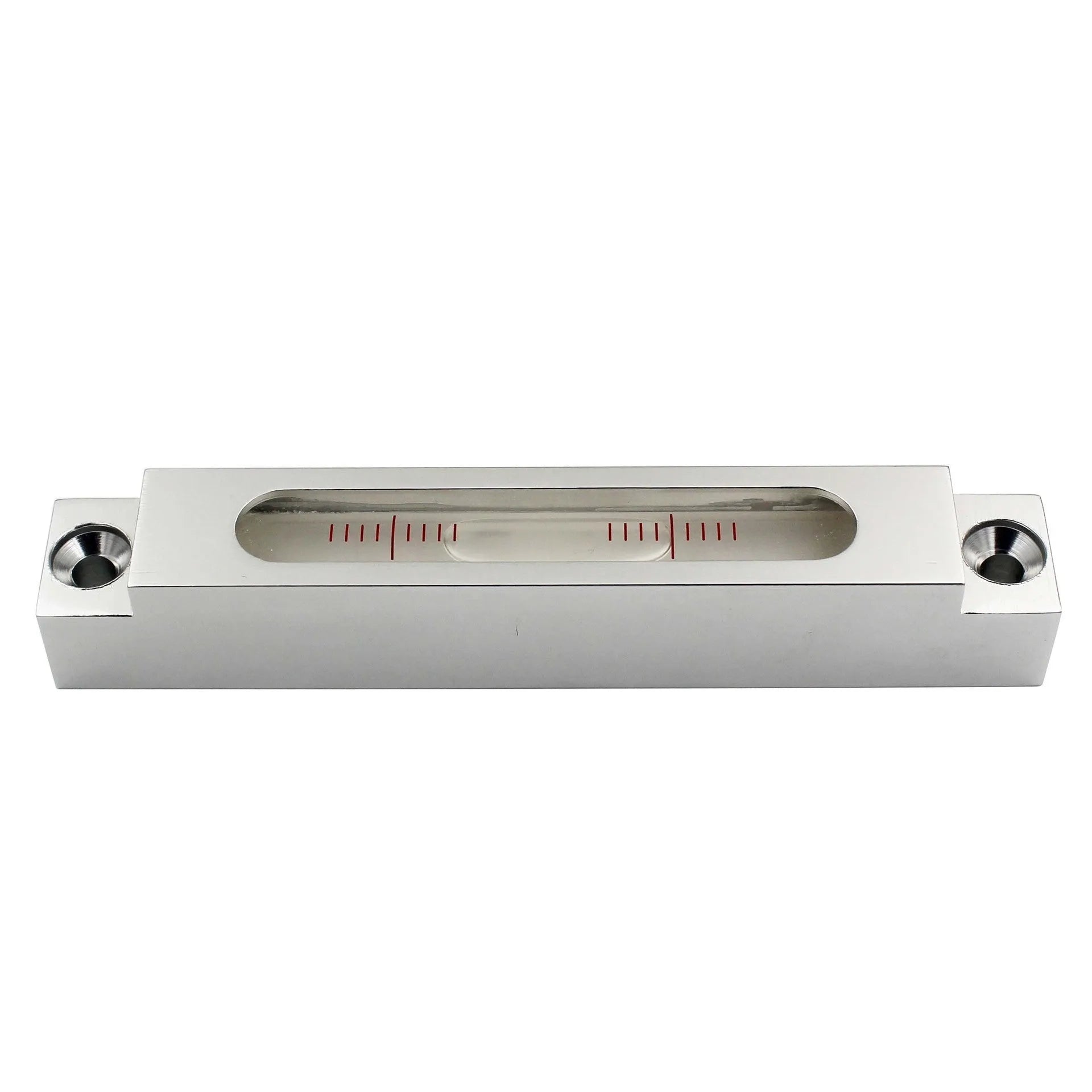 Metal and glass precision mini spirit level measuring 132mm, for machine tool and decoration alignment.