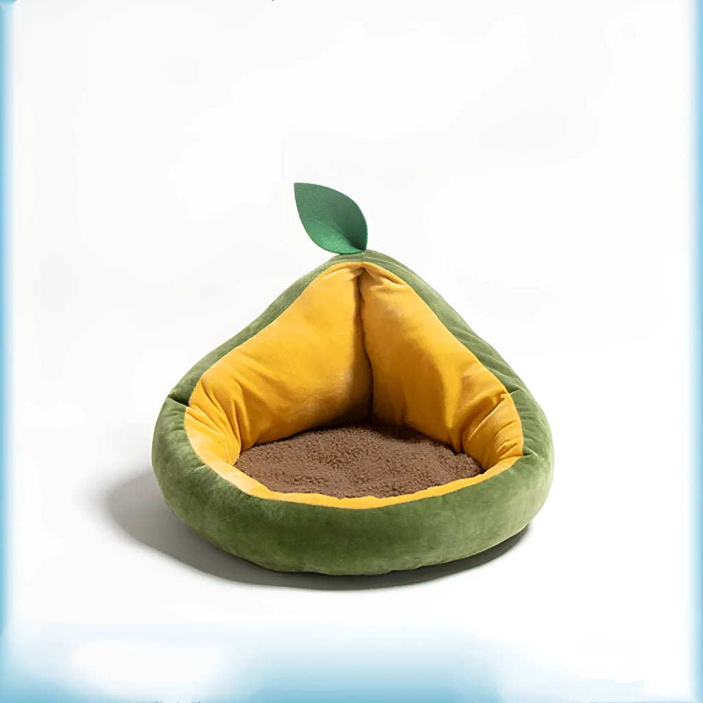 Cotton Pit Avocado detachable pet nest for cats and super small dogs in green colour