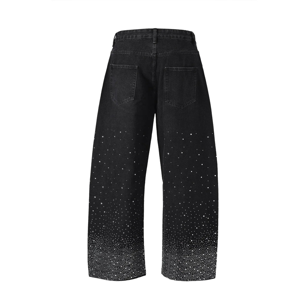 Loose-fitting cotton wide-leg trousers for teenagers, blue colour, pullover style, size 30-36
