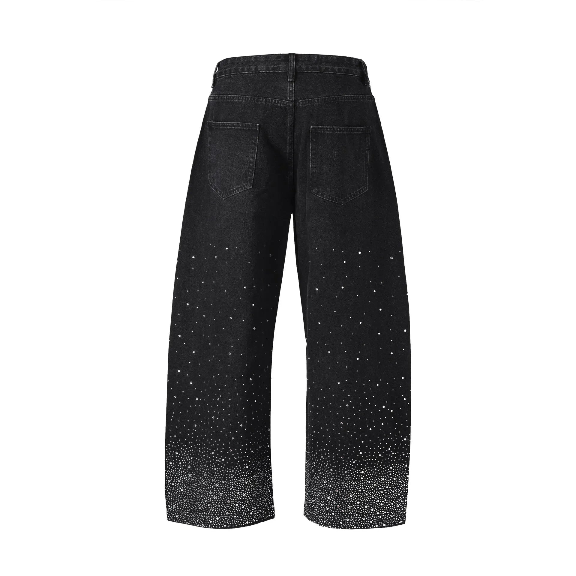Loose-fitting cotton wide-leg trousers for teenagers, blue colour, pullover style, size 30-36
