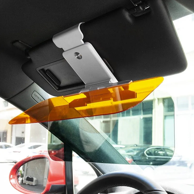 Anti-high beam goggles dual-use car sun visor with telescopic installation and acrylic lens