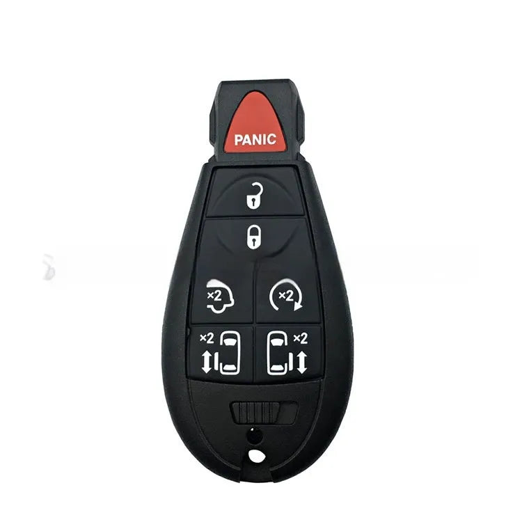 Replacement ABS brass and nylon key shell for Dodge Chrysler smart key cards, dimensions 85mm by 42mm.