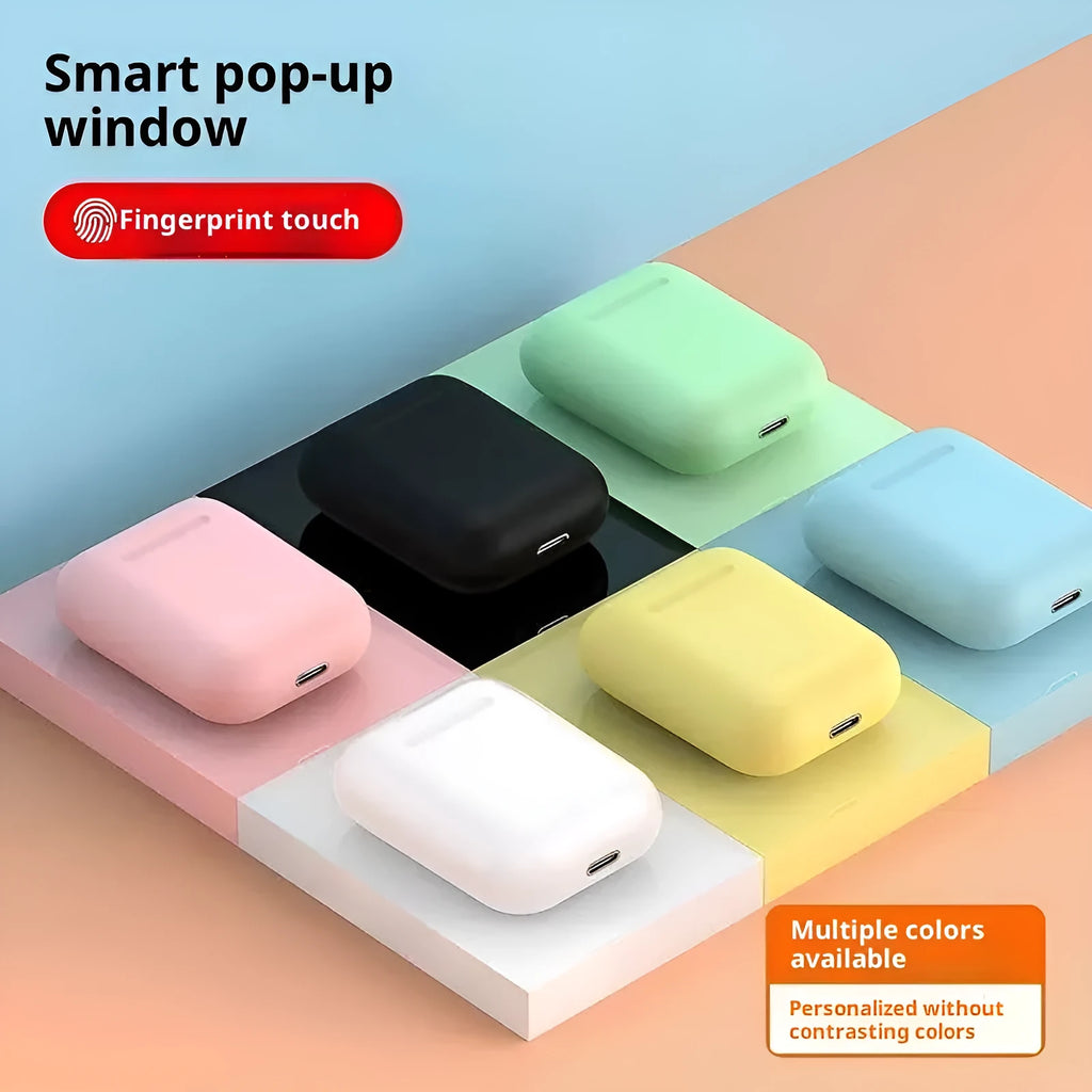 I12 second generation Bluetooth headset in-ear silicone wireless earphones, Supreme Edition, available in four colours
