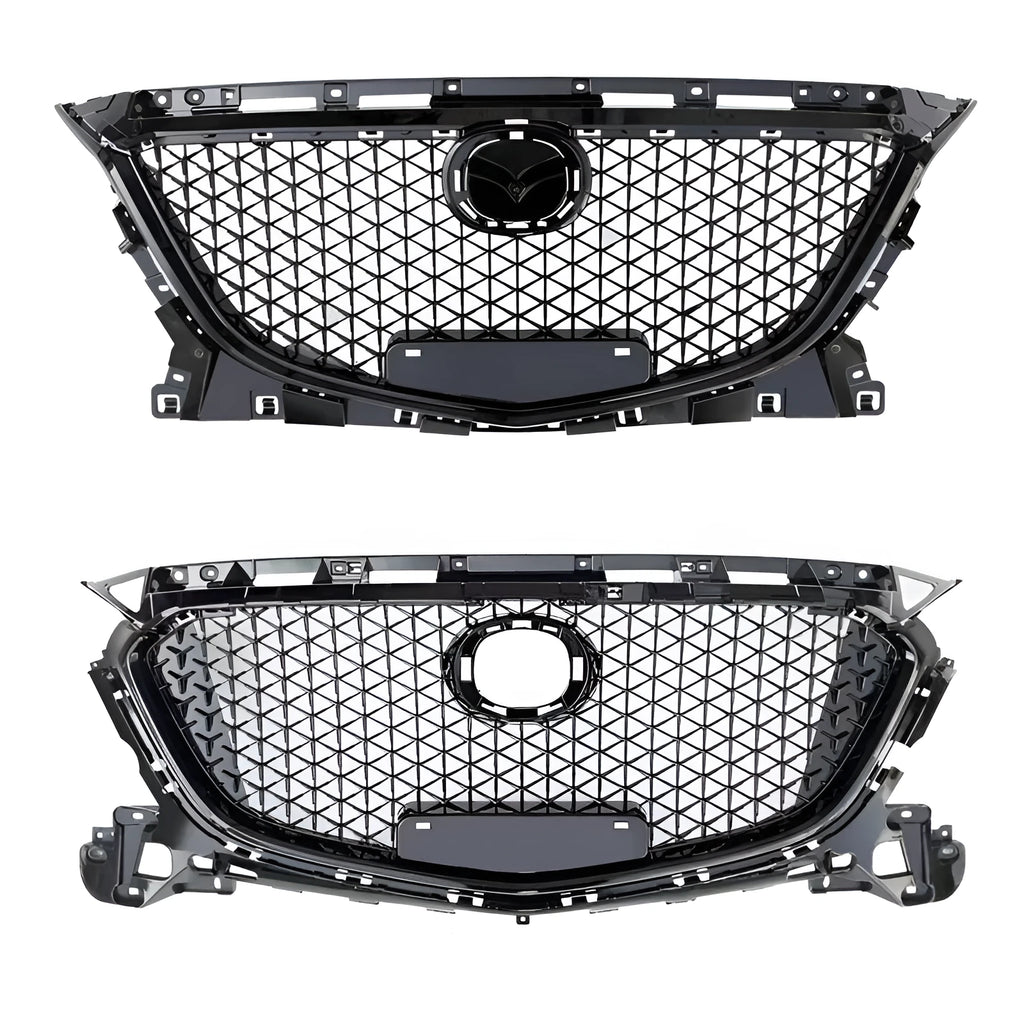M10 automotive spoiler retrofitting kit for Unksera vehicles showing carbon braze finish option