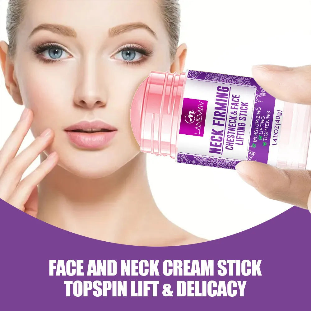40g jar of anti-wrinkle neck firming cream with brightening and moisturising benefits for daily use