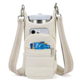 Cloth water bottle kettle bag for bicycles in black, pink, or beige colour