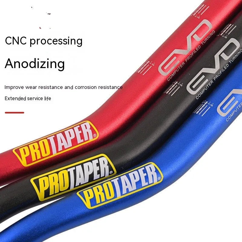 Orange aluminium alloy scrambling motorcycle PRO handlebar with 28mm diameter and 80x10cm measurements