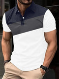 Men's loose fit short sleeve t-shirt with 3D digital print in colour LM-PL047
