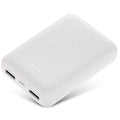 Large capacity ultra-thin power bank 10000mAh with multi-U ports in Black, 90x63x22mm plastic shell